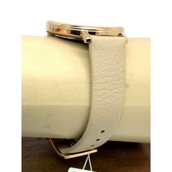 Michael Kors Women's Watch MK2748 Pyper Quartz White Dial Rose Gold Leather Band - Picture 10 of 13